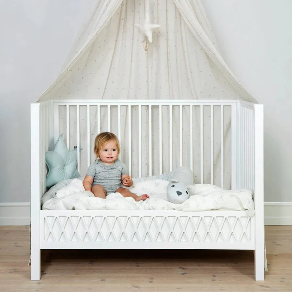 Cam Cam Copenhagen Harlequin Babyseng - hvid - FSC® Mix-Børn Tremmesenge