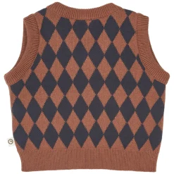 Müsli Harlequin Strikvest - Root- Cardigans, Veste & Trøjer