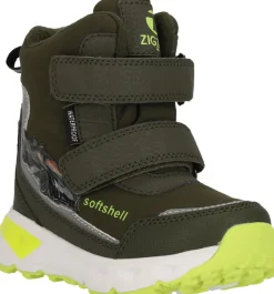 ZIG ZAG Hidol støvle WP / M Lys - Olive Night- Vinterstøvler|Sneakers Med Blink