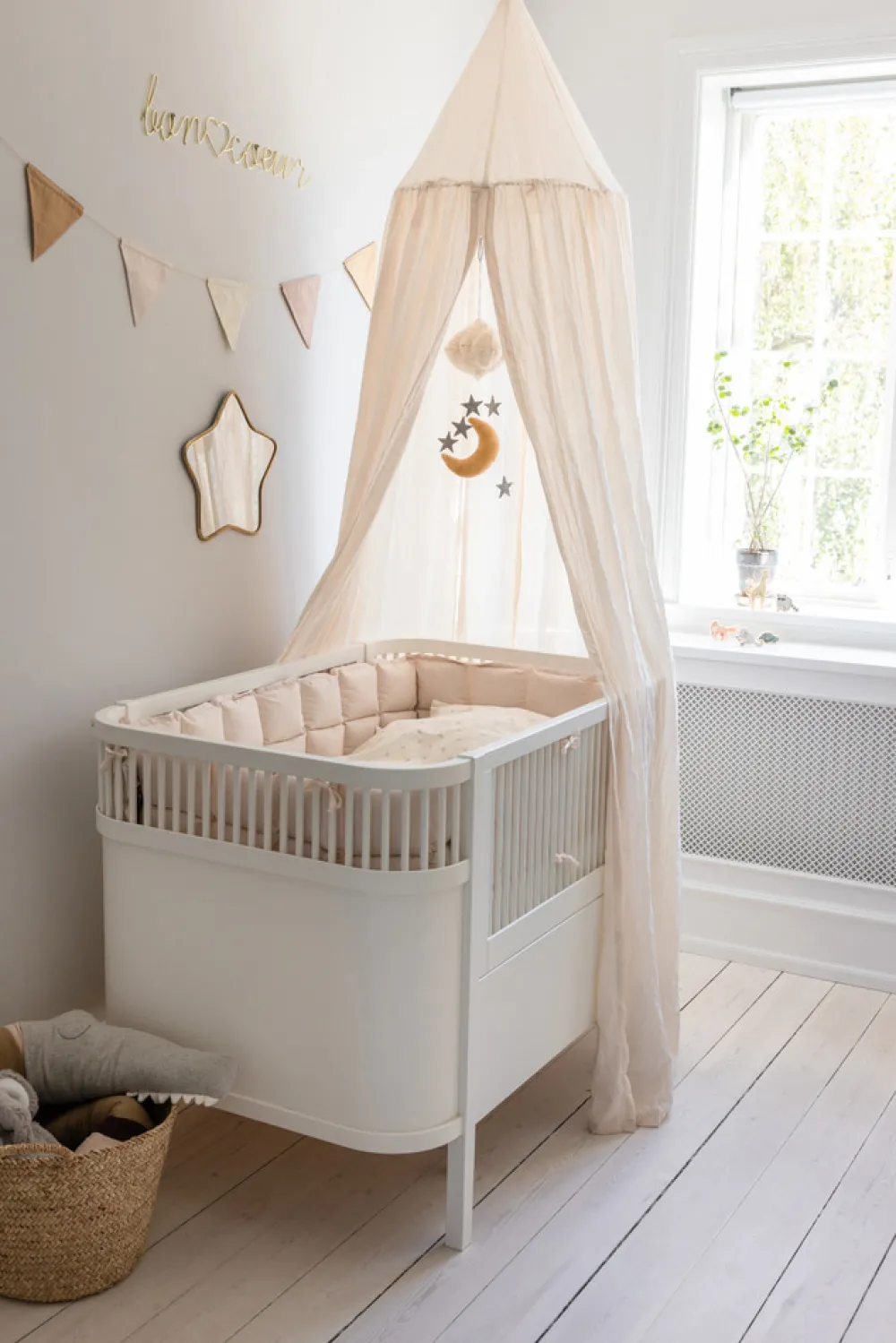 Sebra Himmel, birchbark rose-Børn Sengehimler & Himmelpinde