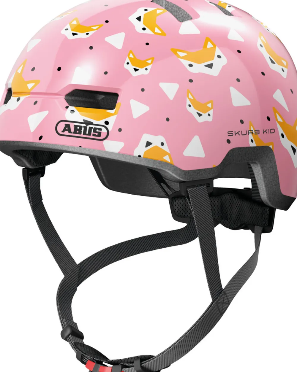 Abus Hjelm Skurb Kid, rose foxes, M- Cykelhjelme & Tilbehør|Cykelstole & Hjelme