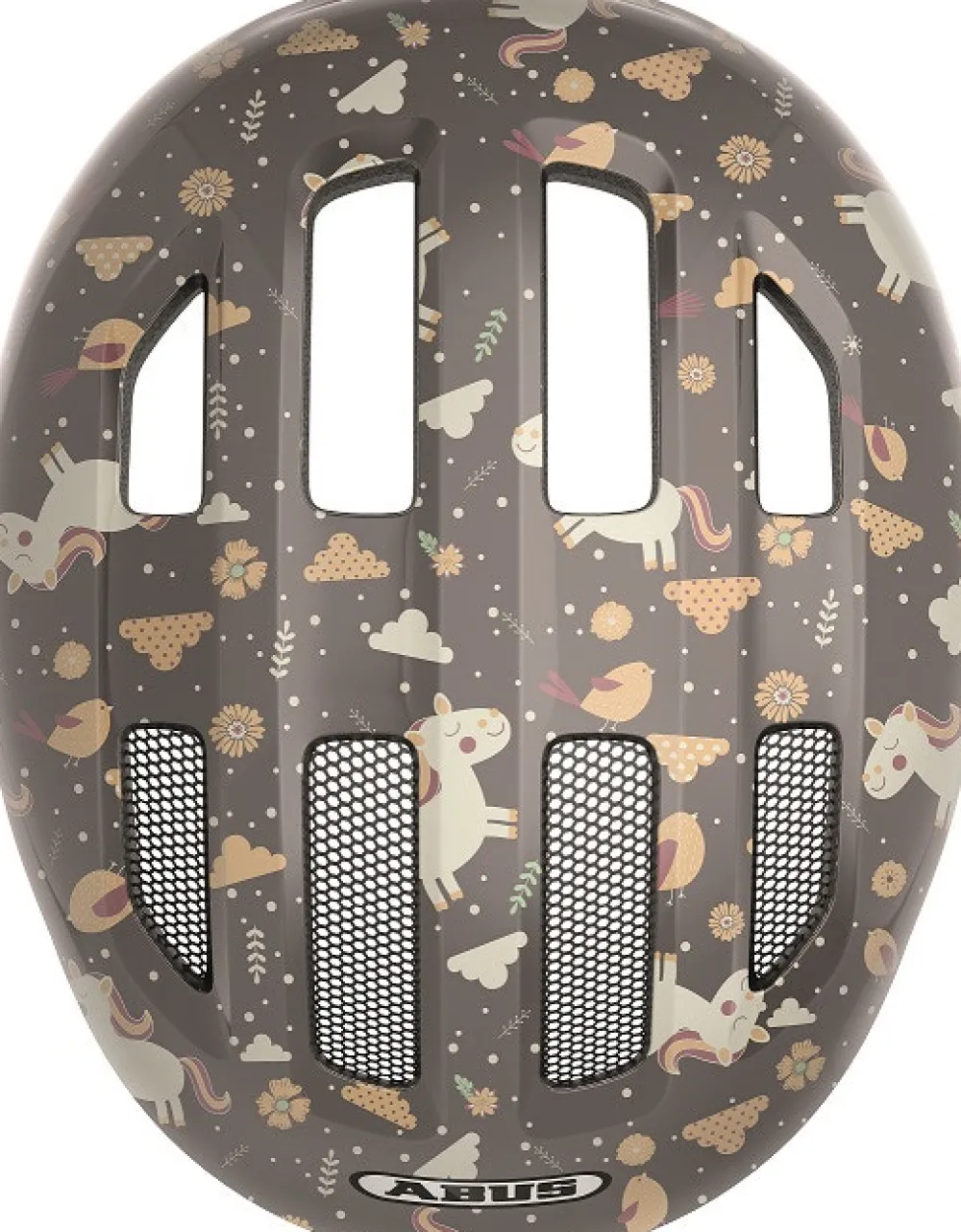 Abus Hjelm Smiley 3.0, grey horse, S- Cykelhjelme & Tilbehør|Cykelstole & Hjelme