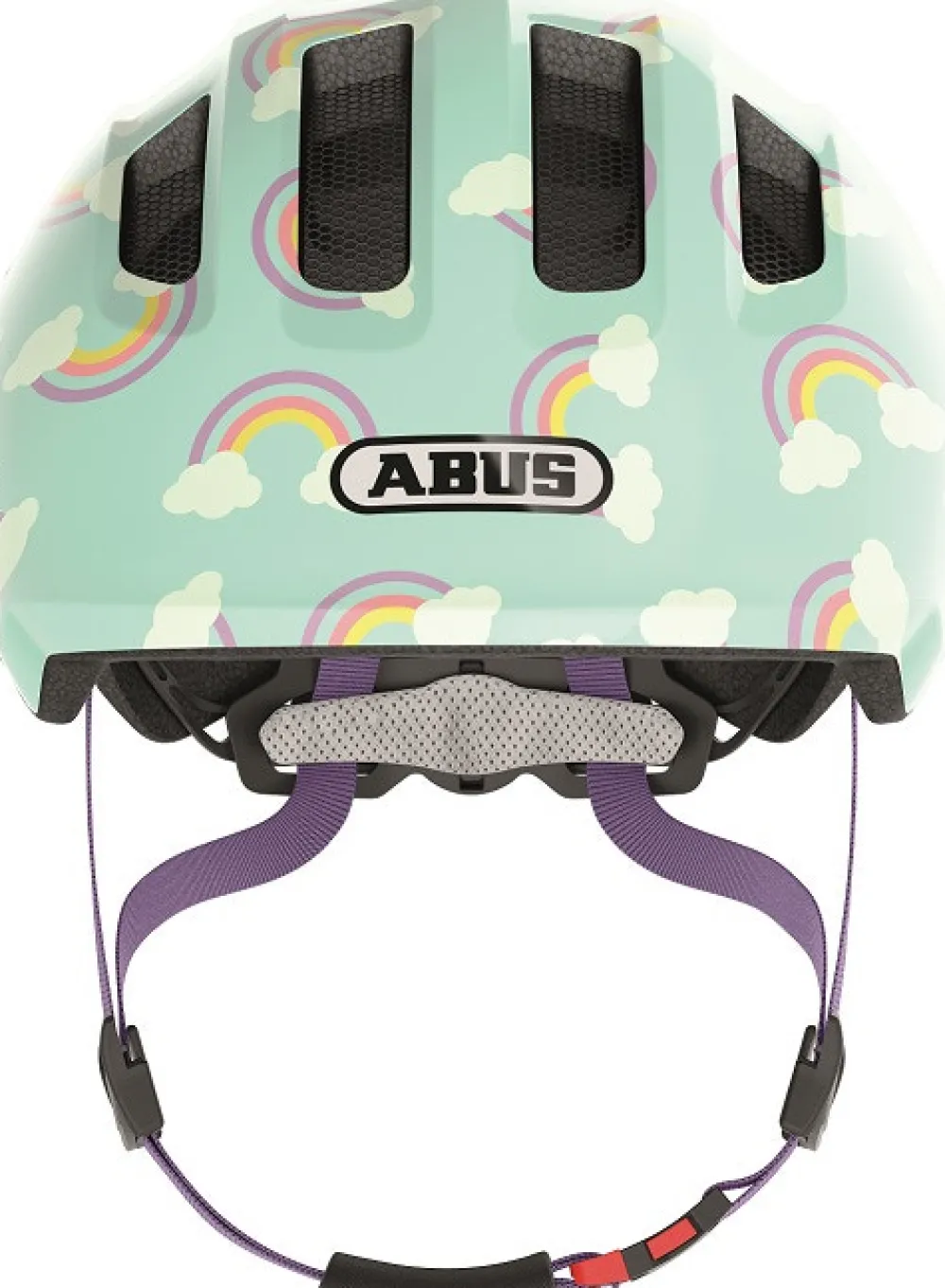 Abus Hjelm Smiley 3.0 LED, blue rainbow*, S- Cykelhjelme & Tilbehør|Cykelstole & Hjelme