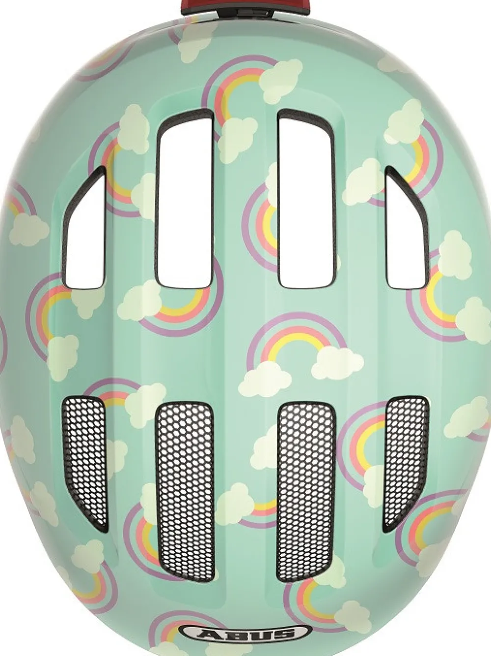 Abus Hjelm Smiley 3.0 LED, blue rainbow*, S- Cykelhjelme & Tilbehør|Cykelstole & Hjelme