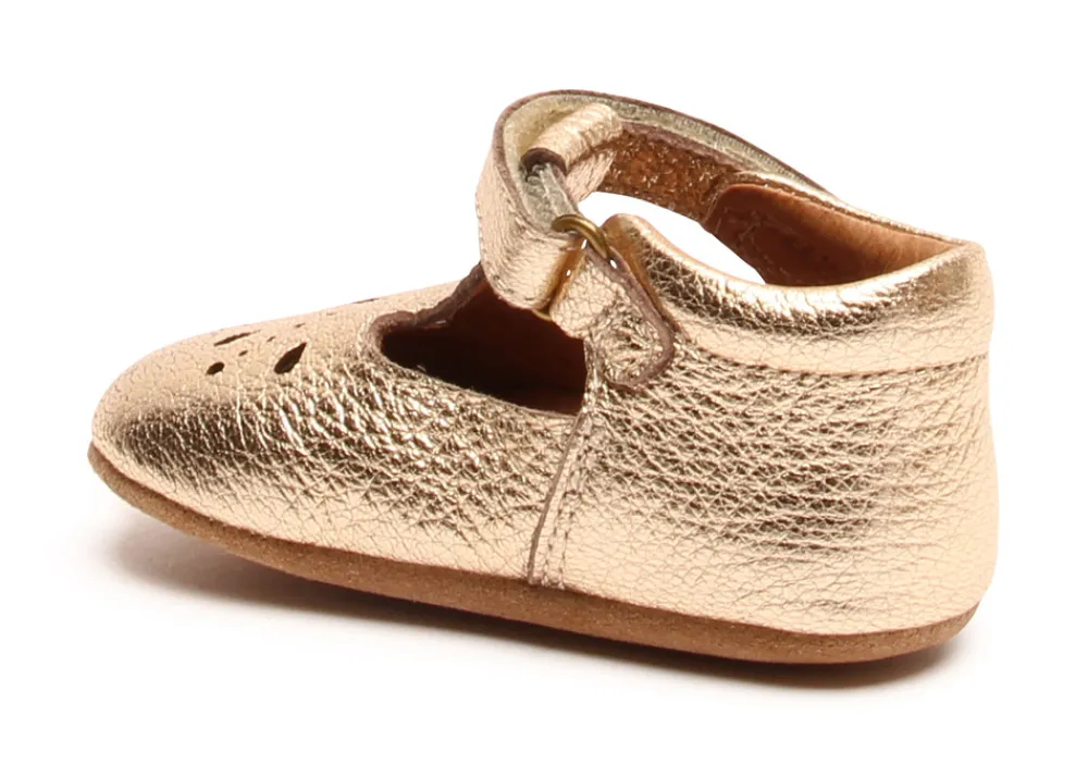 Bisgaard Hjemmesko, Bloom - 02 Gold- Sandaler Med Blink|Hjemmesko