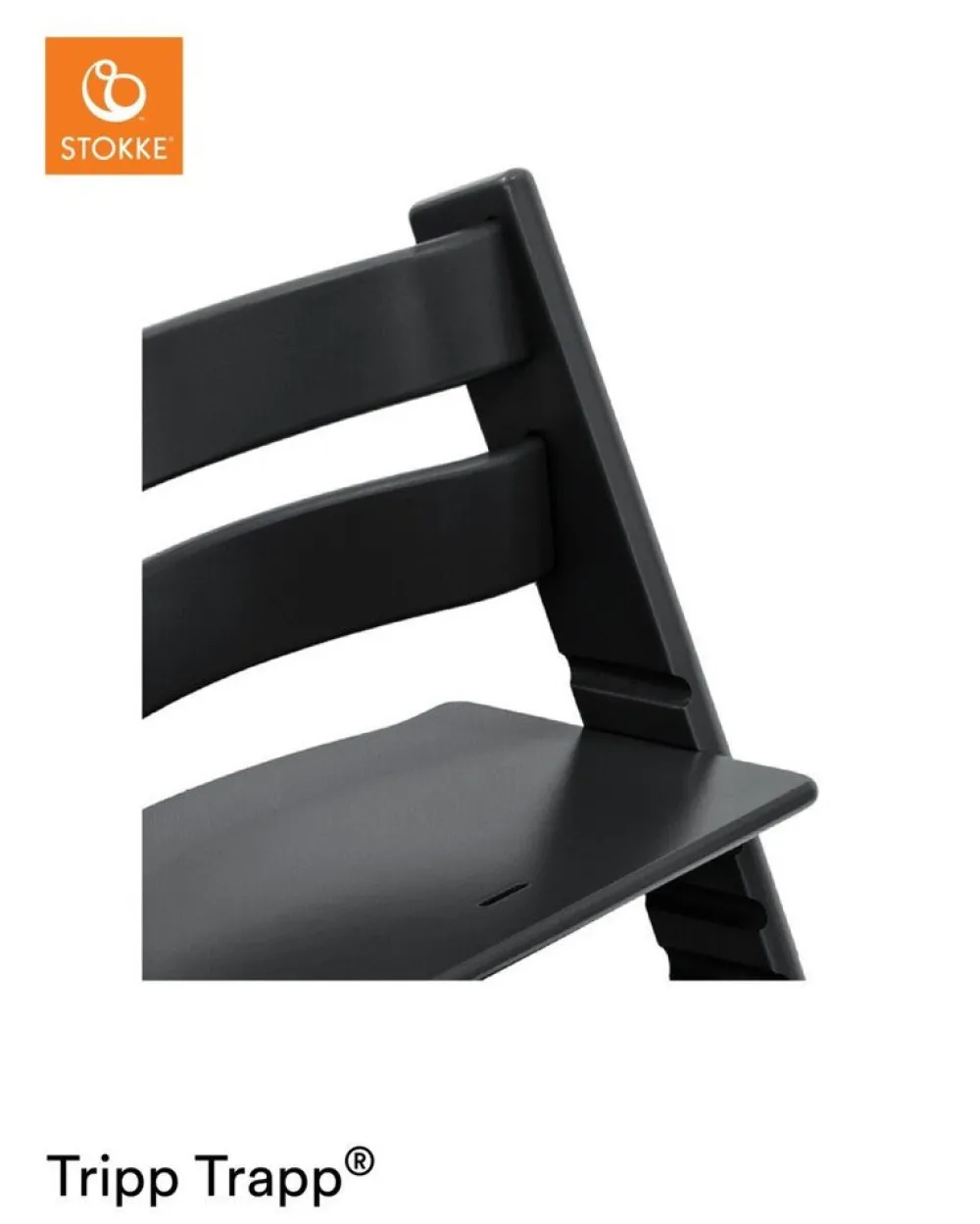Tripp Trapp® Højstol bøg inkl. newborn sæt - sort-Børn Højstole Med Tilbehør