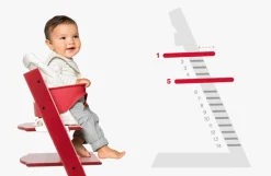 Tripp Trapp® Højstol bøg inkl. newborn sæt - whitewash-Børn Højstole Med Tilbehør