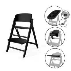 Cybex Højstol, Click&fold 4i1 sæt, Stunning Black-Børn Højstole Med Tilbehør