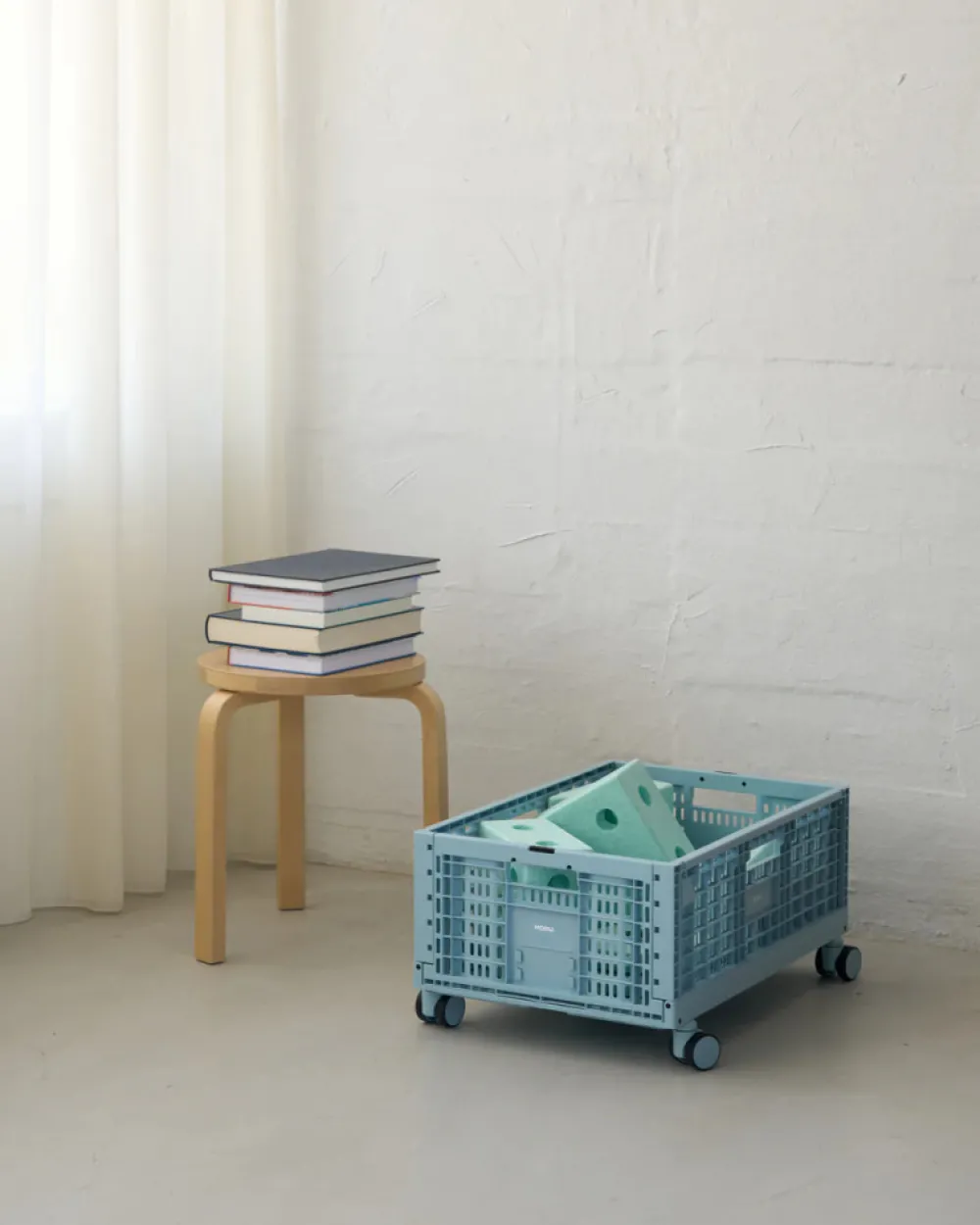 MODU Hjul til Opbevaringskasse - Sky Blue- Tumlemøbler