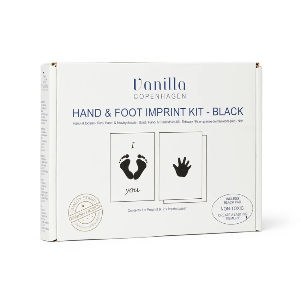 Vanilla COPENHAGEN Hånd og fodaftryk - Stempelsæt - Sort- Hånd- & Fodaftryk