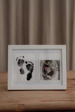 Vanilla COPENHAGEN Hånd og fodaftryk sæt med stempel og ramme-Børn Rammer|Hånd- & Fodaftryk