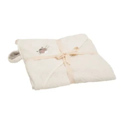 Pippi Håndklæde med hætte - Egret - 83*83 cm-Børn Badekåber & Håndklæder