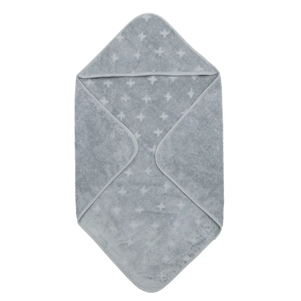 Müsli Håndklæde med hætte, 70 x 70 cm - Jasmin blue-Børn Badeslag & Ponchoer