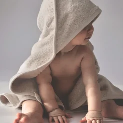 Lille Kanin Håndklæde med hætte, Vanilla Ice, 100x100cm-Børn Badeslag & Ponchoer