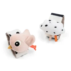 Done By Deer Håndledsranglesæt 2 stk. Happy clouds Pudder- Bideringe & Rangler