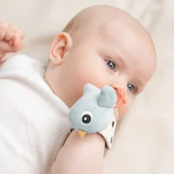 Done By Deer Håndledsranglesæt 2 stk. Happy clouds Blå- Bideringe & Rangler