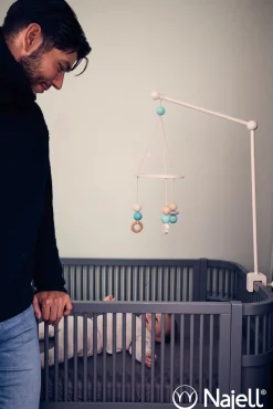 Najell Holder til himmel el. uro - Hvid-Børn Sengehimler & Himmelpinde