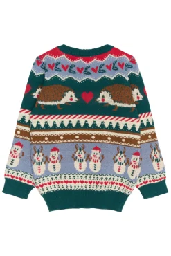 The New Siblings Holiday Jacquard Pullover - MULTI- Juletøj|Cardigans, Veste & Trøjer