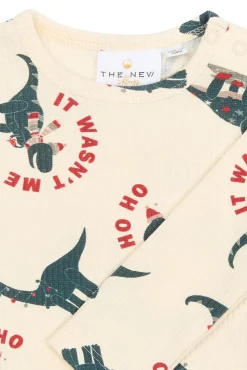 The New Siblings Holiday Rib Body Langærmet - GARDENIAD- Bodystocking Langærmet