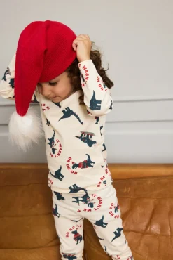 The New Siblings Holiday Rib Nat Sæt - GARDENIAD- Juletøj|Nattøj & Natkjoler