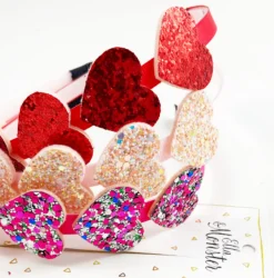 Ella & Monster Hårbånd Sugar Heart 3 Colors- Festtøj & Tilbehør