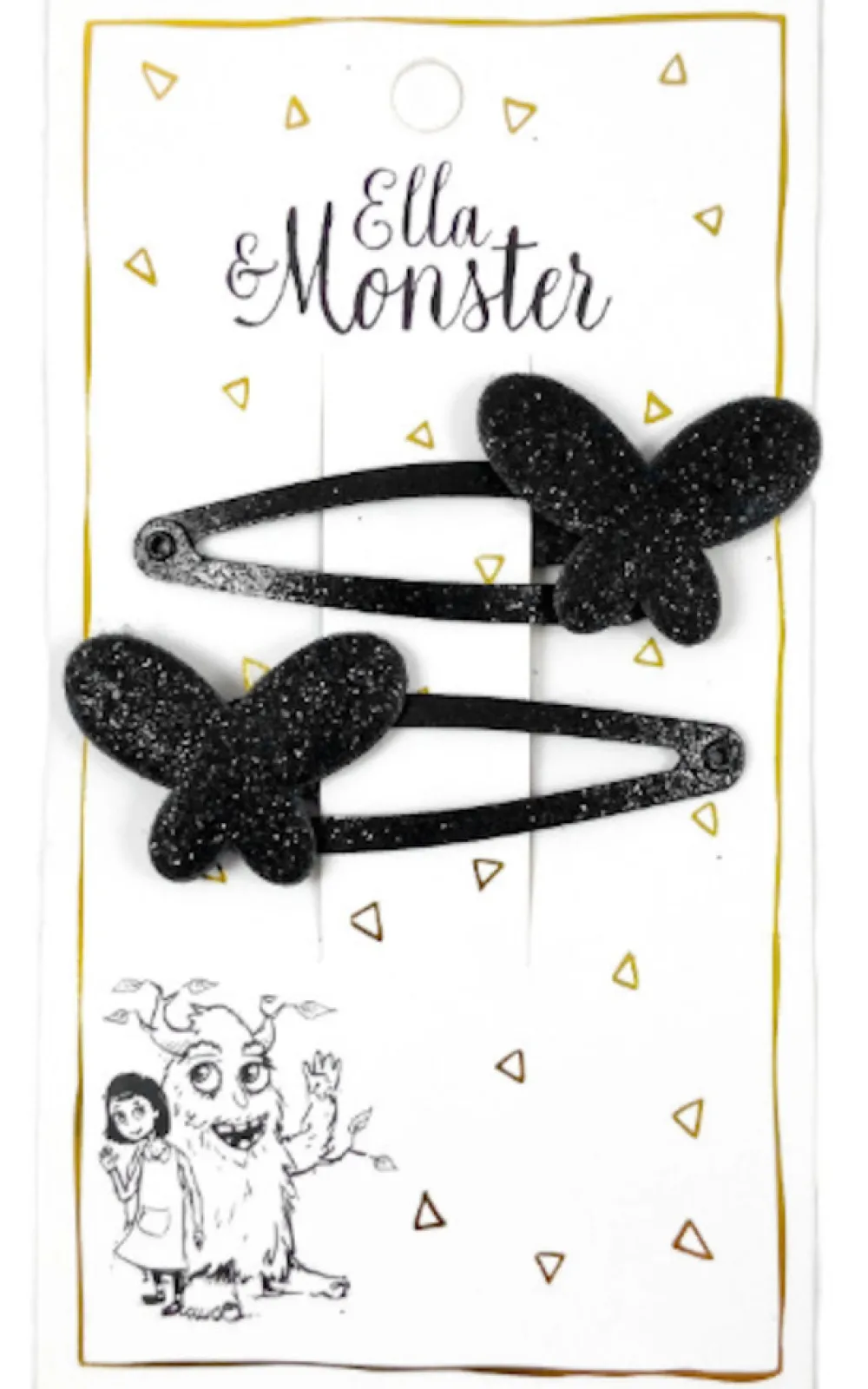 Ella & Monster Hårclips Black Butterfly- Festtøj & Tilbehør
