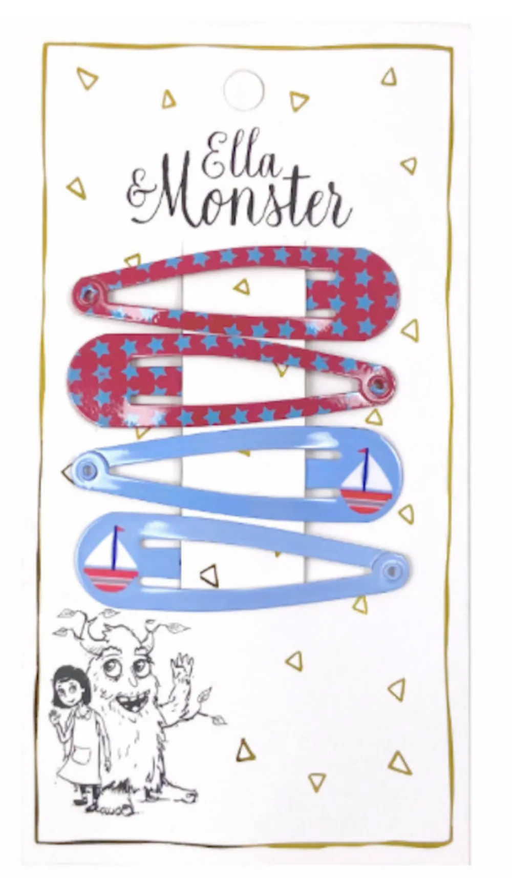 Ella & Monster Hårclips Boat Combi- Festtøj & Tilbehør