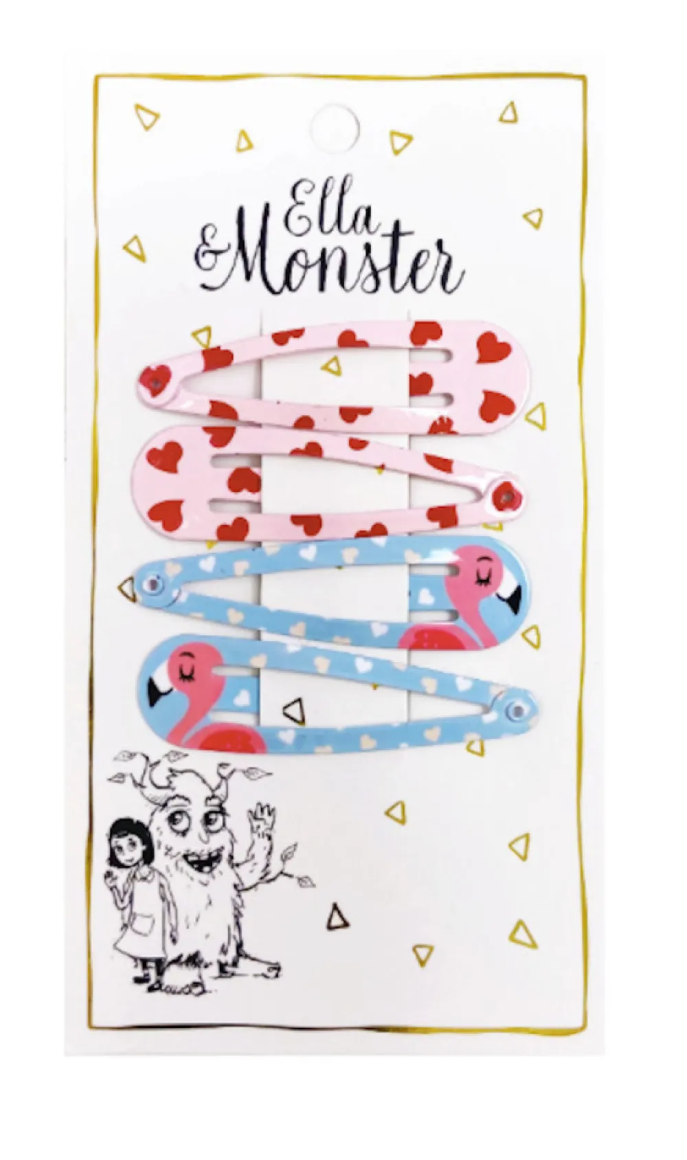 Ella & Monster Hårclips Flamingo Combi- Festtøj & Tilbehør