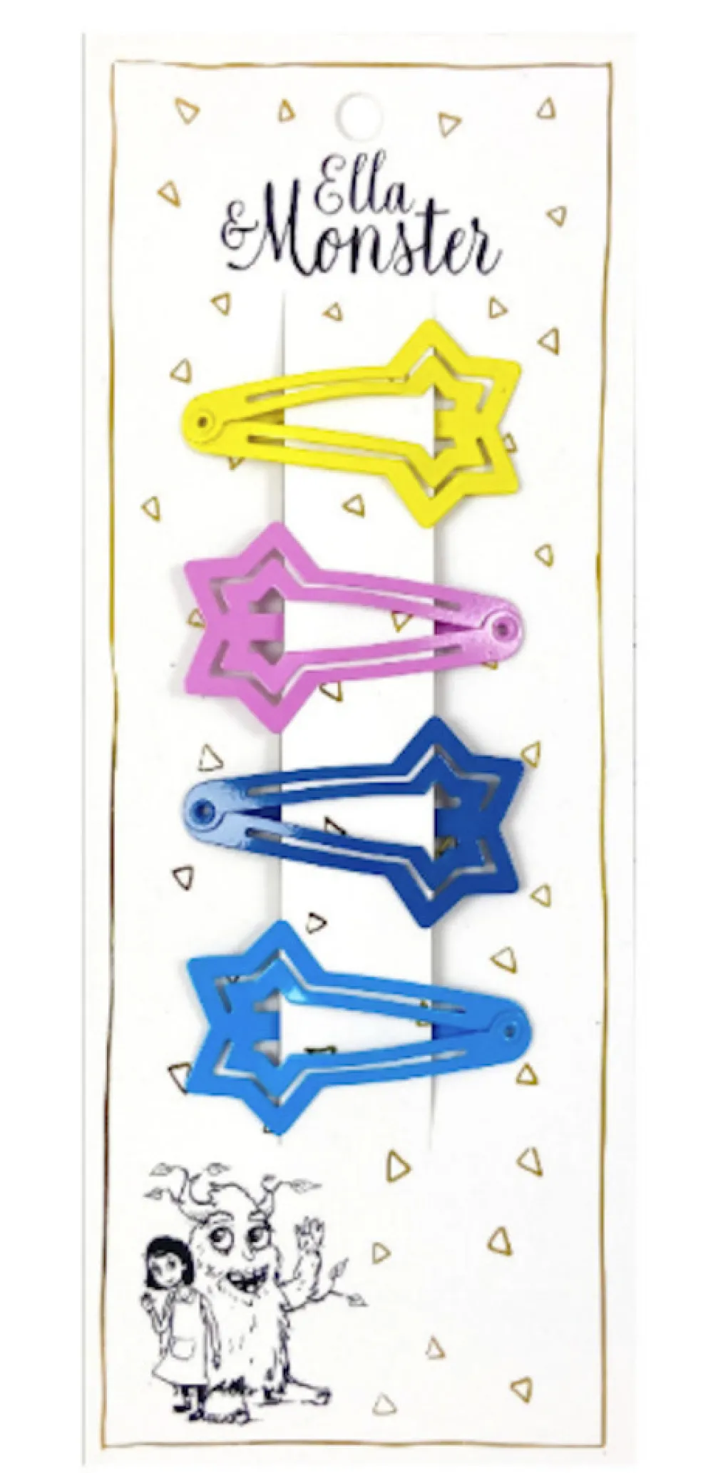 Ella & Monster Hårclips Four Star Four- Festtøj & Tilbehør