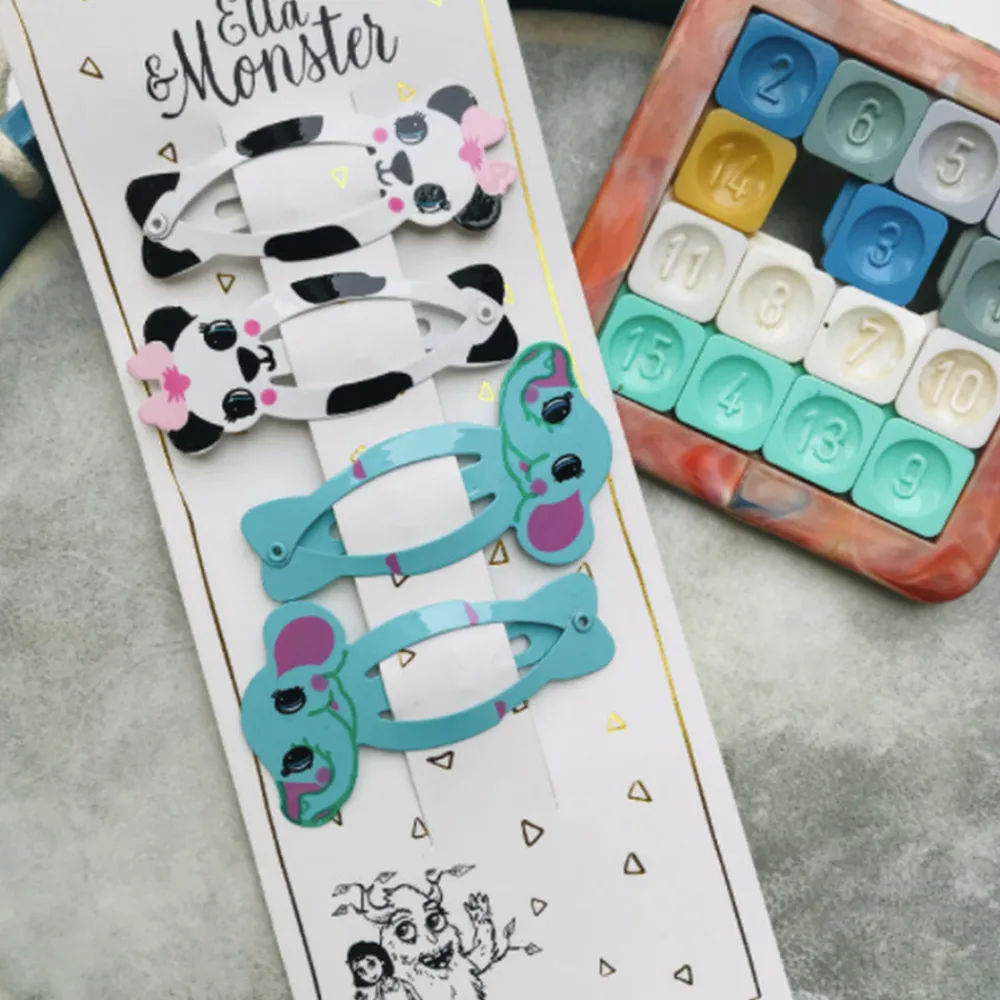 Ella & Monster Hårclips Panda Set- Festtøj & Tilbehør