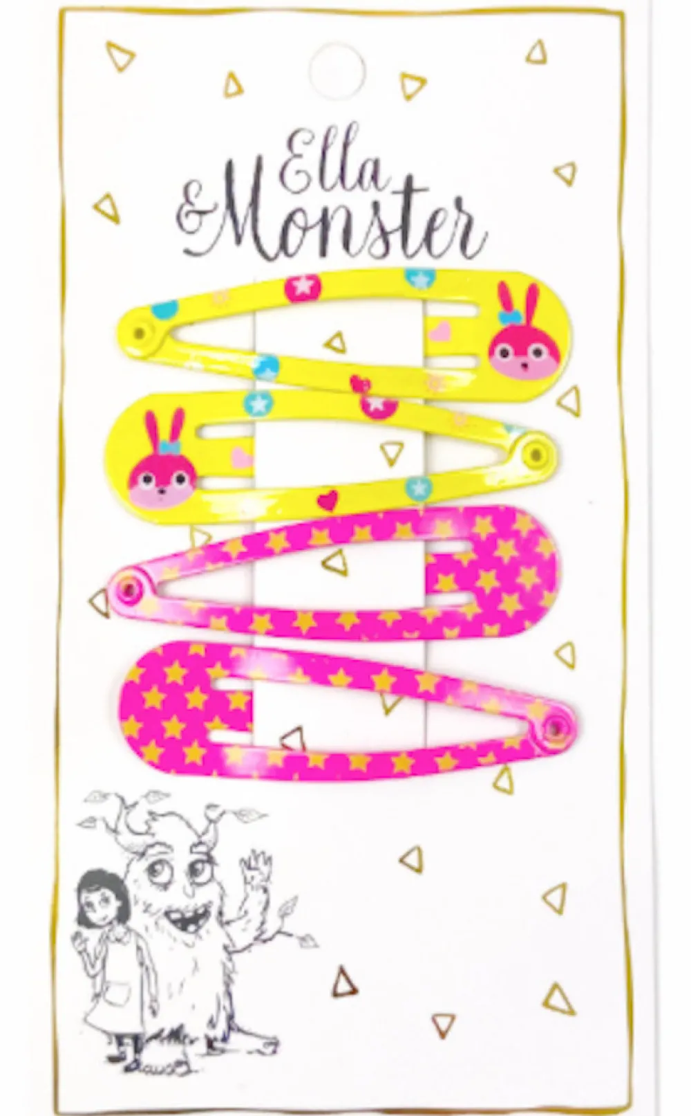 Ella & Monster Hårclips Rabbit Combi- Festtøj & Tilbehør