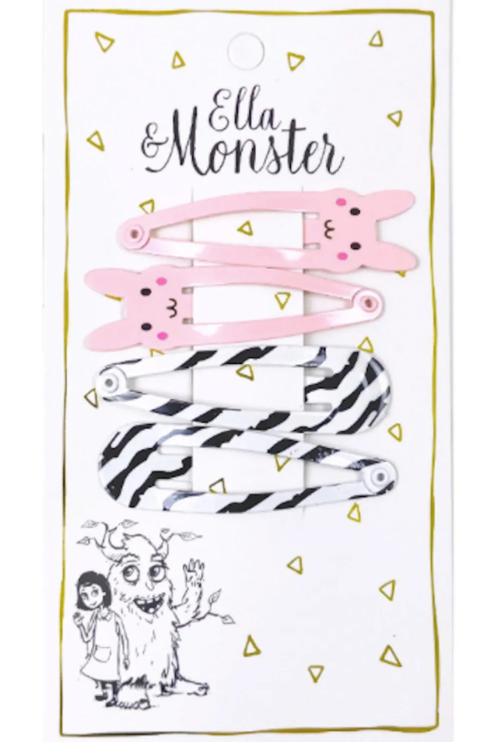 Ella & Monster Hårclips Rabbit Combi- Festtøj & Tilbehør