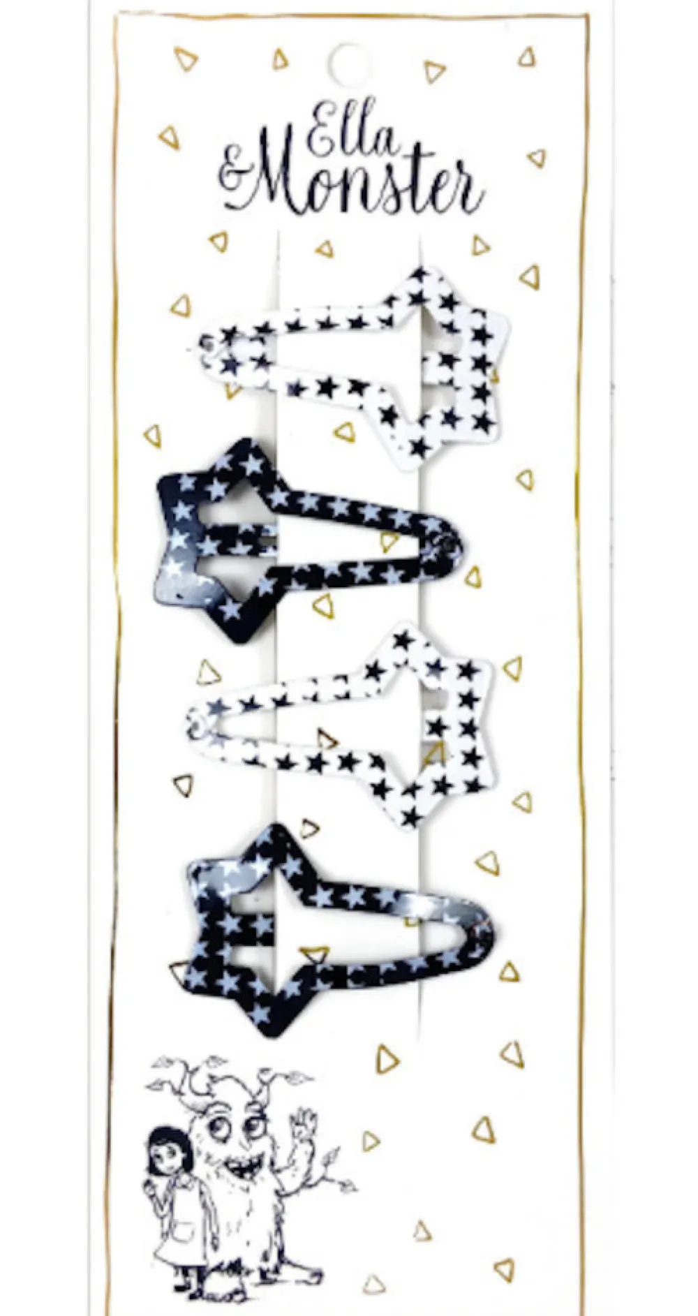 Ella & Monster Hårclips Star Combi- Festtøj & Tilbehør