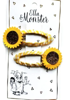 Ella & Monster Hårclips Sweet Sunflower- Festtøj & Tilbehør
