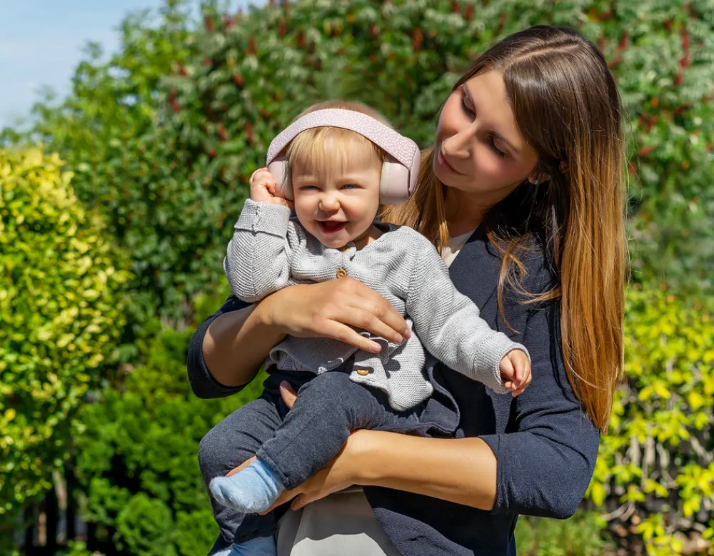 Reer Høreværn til baby - lyserød- Sikkerhed I Hjemmet
