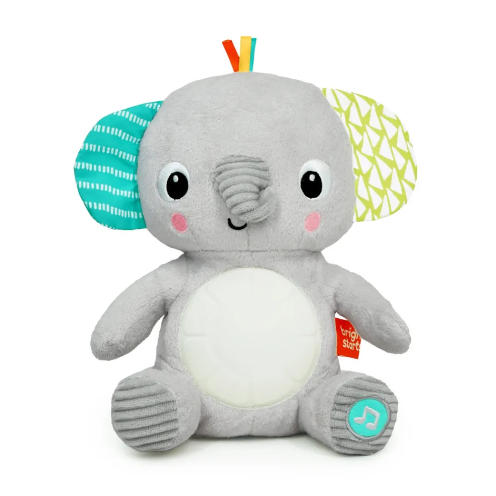 Bright Starts Hug-a-bye Baby musikalsk elefant-plysdyr med lys- Bamser Med Musik