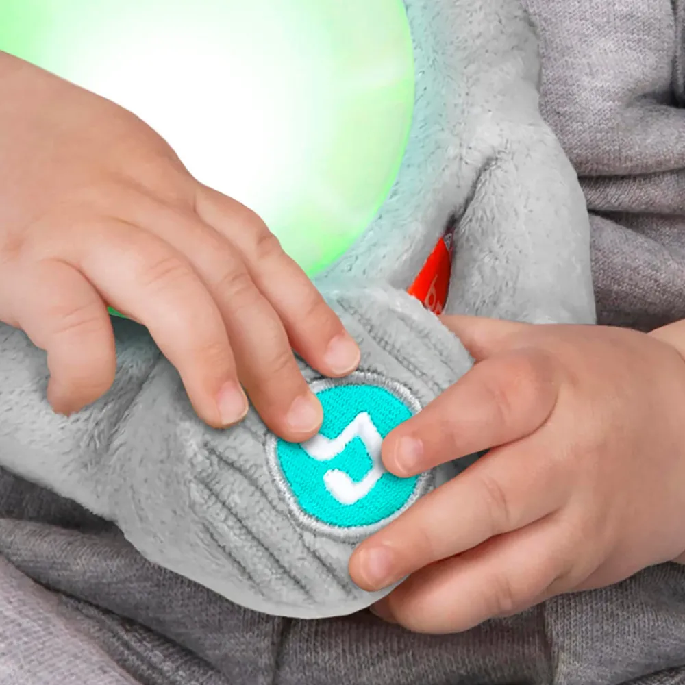Bright Starts Hug-a-bye Baby musikalsk elefant-plysdyr med lys- Bamser Med Musik