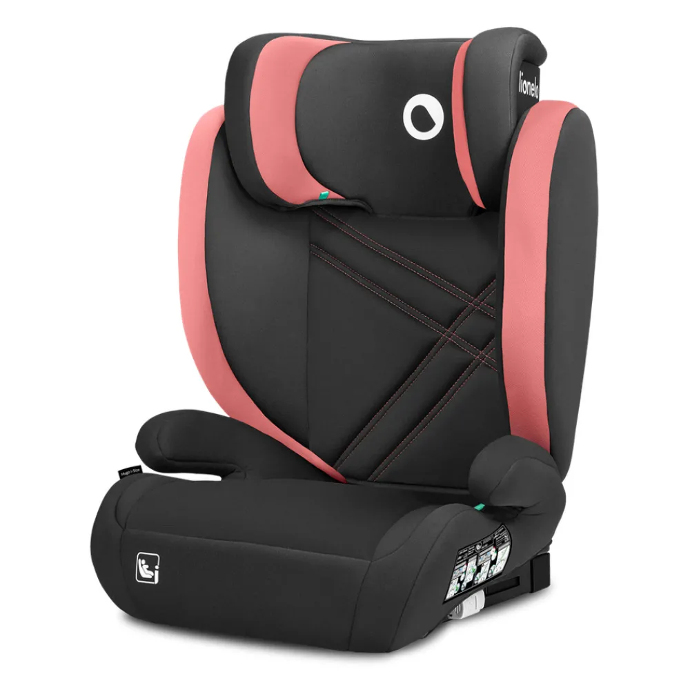 Lionelo Hugo I-size - pink baby- Autostole 100-150 Cm (4-12 År)