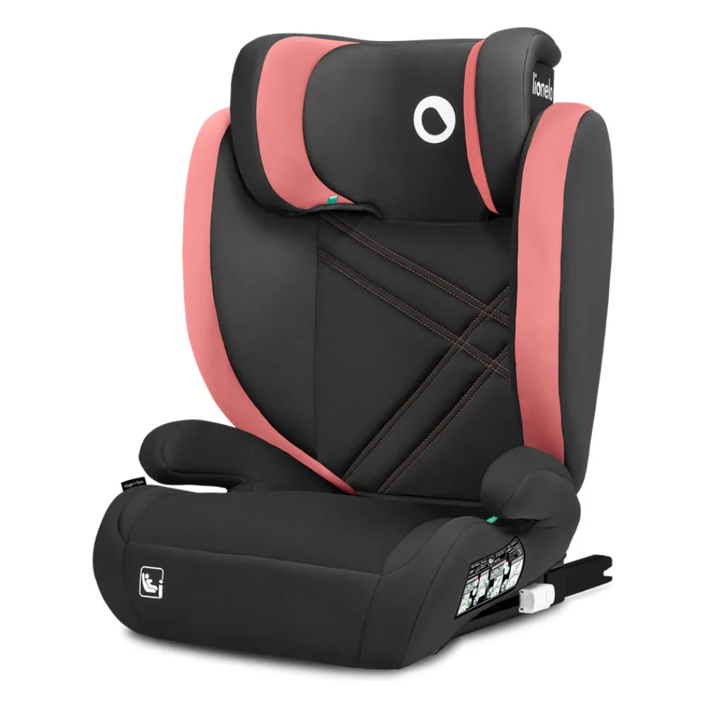Lionelo Hugo I-size - pink baby- Autostole 100-150 Cm (4-12 År)