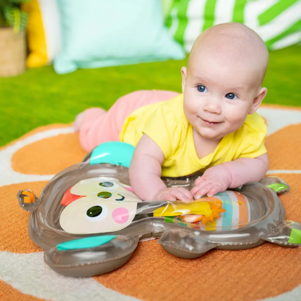 Bright Starts Hungry Monkey Aktivitetsmåtte med vand- Aktivitetslegetøj