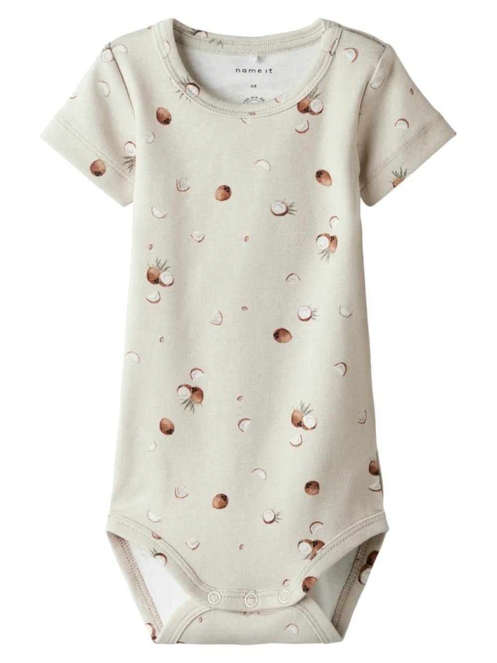 NAME IT Huxley Kortærmet Body - PEYOTE- Bodystocking Kortærmet