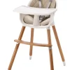 BeKids 2-i-1 højstol - beige-Børn Højstole Med Tilbehør