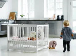 Hoppekids IDA-MARIE Kravlegård - hvid-Børn Rejsesenge & Kravlegårde