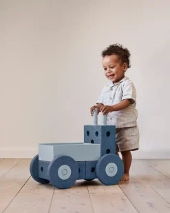 MODU 3-in-1 Baby Walker Deep Blue /Sky Blue- Store Byggesæt|Tumlemøbler