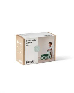 MODU 3-in-1 Baby Walker Ocean Mint / Forest Green- Store Byggesæt|Tumlemøbler