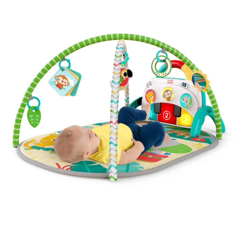 Bright Starts 4-in-1 Groovin Kicks aktivitets-gym,klaver & tromme- Aktivitetstæpper