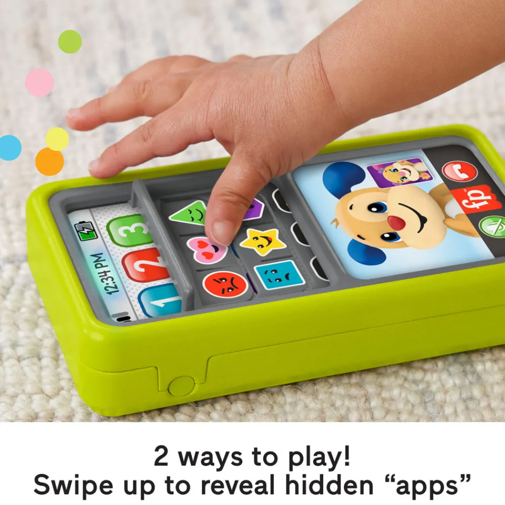 Fisher-Price 2-in-1 Slide to Learn Smartphone Nordics- Legetelefoner & -Tablets