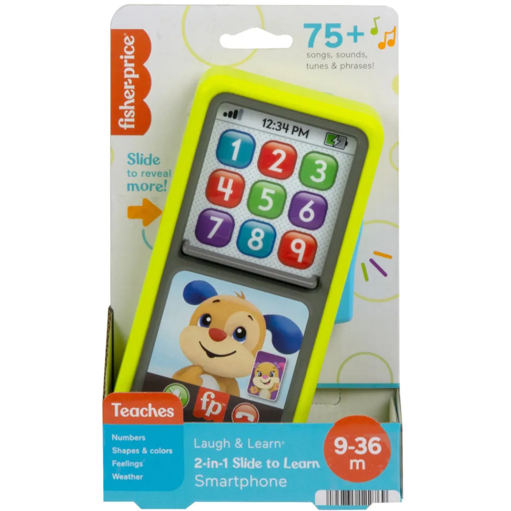 Fisher-Price 2-in-1 Slide to Learn Smartphone Nordics- Legetelefoner & -Tablets