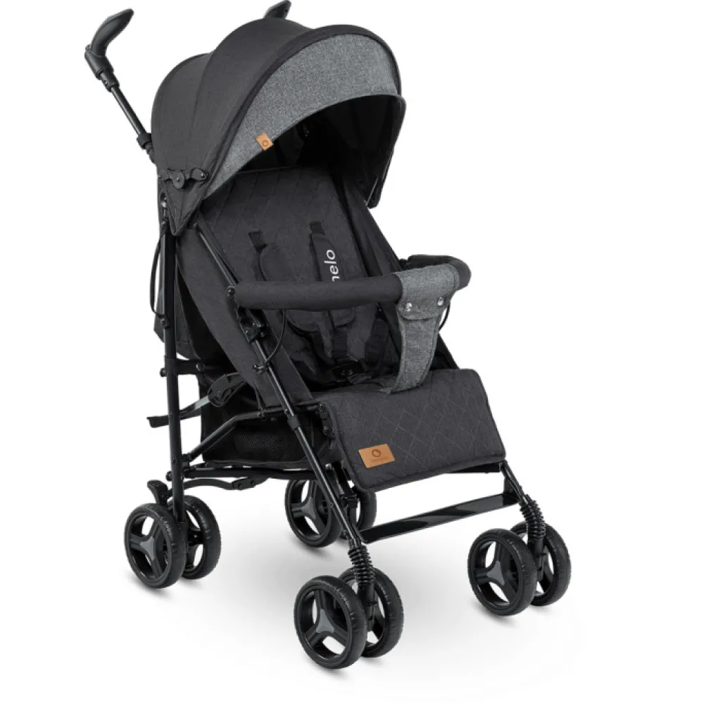 Lionelo Irma klapvogn - black/dark grey- Rejseklapvogne