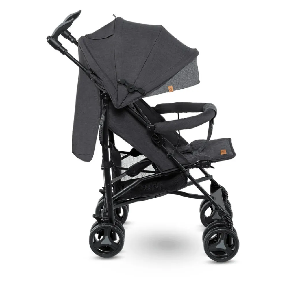 Lionelo Irma klapvogn - black/dark grey- Rejseklapvogne